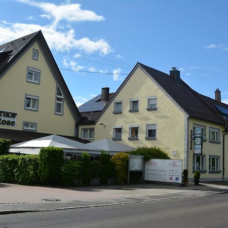 Hotel-Gasthof Zur Rose Weißenhorn Exterior foto